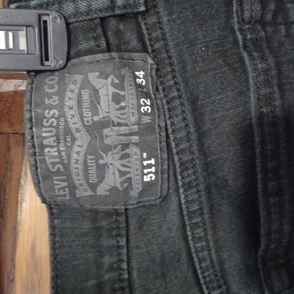Levi Strauss 511 Jeans 32w 34l Black
